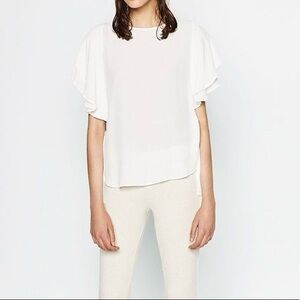 ZARA White Flowing Blouse